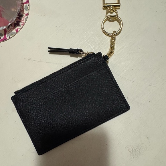 Tory Burch Black and Gold Key Card Holder - Picture 2 of 2